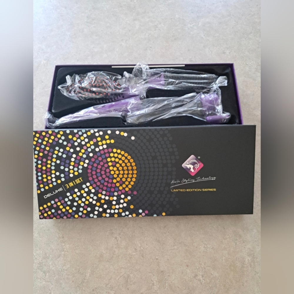 BRAND NEW Purple 3 in 1 Professional Hair Styling Tools